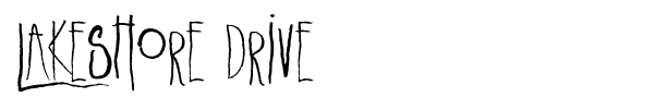 Lakeshore Drive font preview